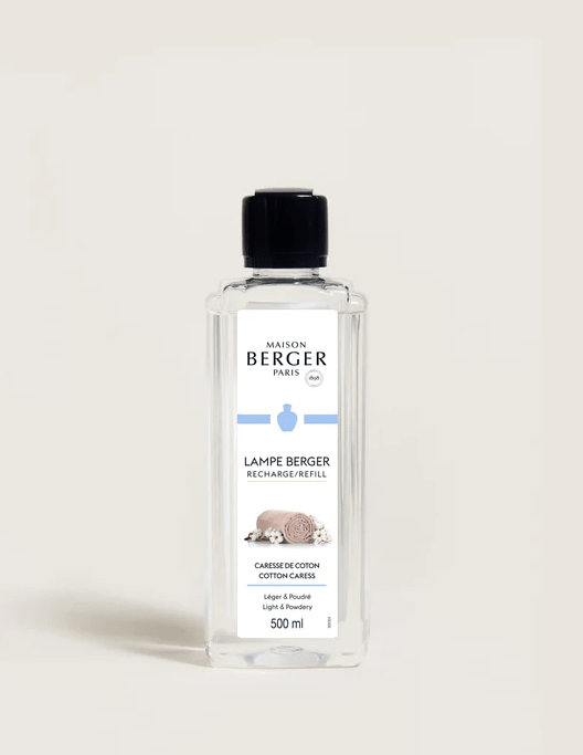Recharge pour lampe Berger – Caresse de coton – 500 ml – Maison Berger