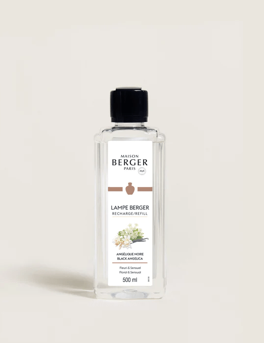 Recharge pour lampe Berger – Angélique noire – 500 ml – Maison Berger