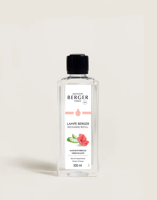 Recharge pour lampe Berger – Amour d’hibiscus – 500 ml – Maison Berger