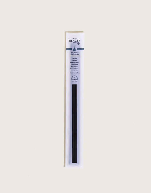 Brins noirs pour bouquet parfumé – 21 cm – Ensemble de 8 – Maison Berger