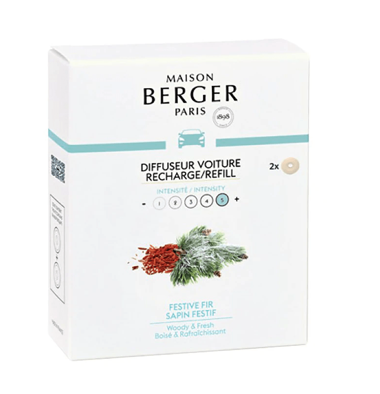 Recharges pour diffuseur de voiture – Sapin festif – Maison Berger