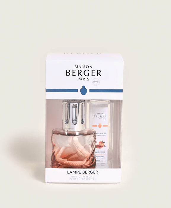 Coffret lampe Berger Spirale rose ambré – Maison Berger