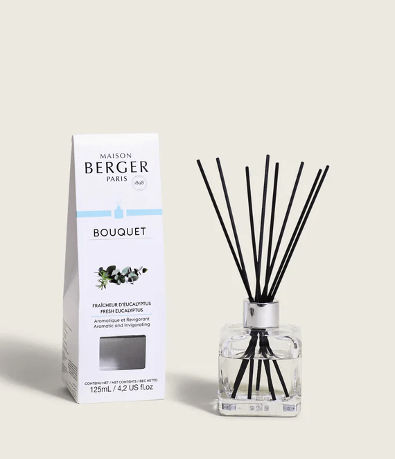 Bouquet parfumé Cube – Fraîcheur d’eucalyptus – Maison Berger