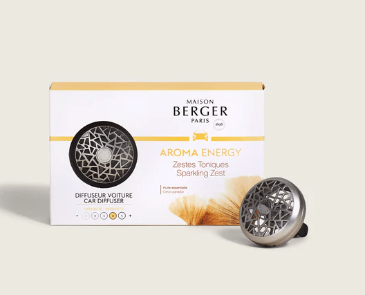 Diffuseur de voiture – Aroma Energy – Zestes toniques – Maison Berger