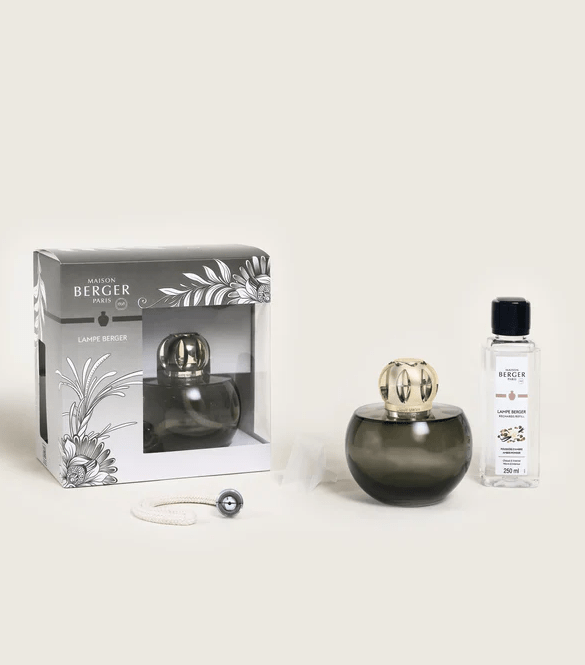 Coffret lampe Berger Holly gris mousse – Maison Berger