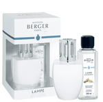 Coffret lampe Berger June blanche et Thé blanc pureté – Maison Berger
