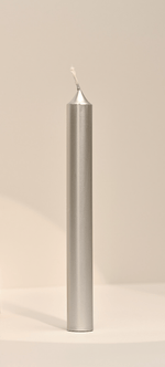 Bougie droite argentée – Maison Berger
