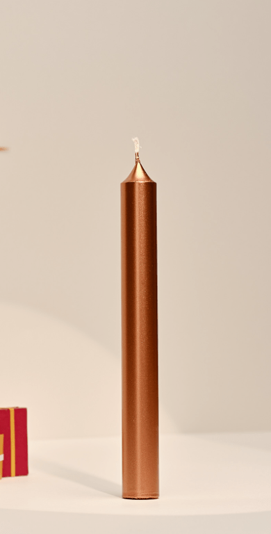 Bougie droite cuivrée – Maison Berger