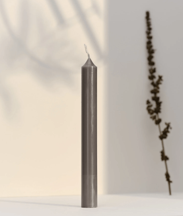 Bougie droite grise – Maison Berger