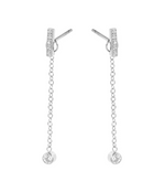 Boucles d'oreille Infinity Chain argent
