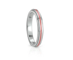 Bague de méditation Live – MeditationRings – anneau tournant en émail rose