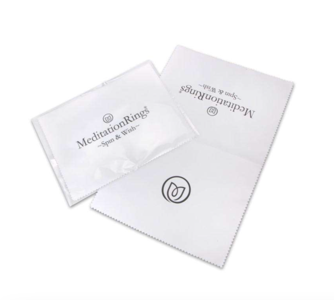 Chiffon de nettoyage pour bijoux MeditationRings – chiffon et emballage