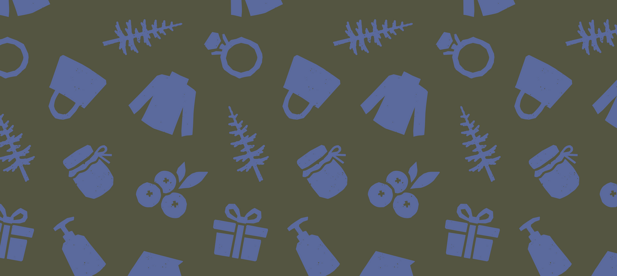 Motifs Maison Taïga : cadeaux, vêtements, bijoux et bleuets