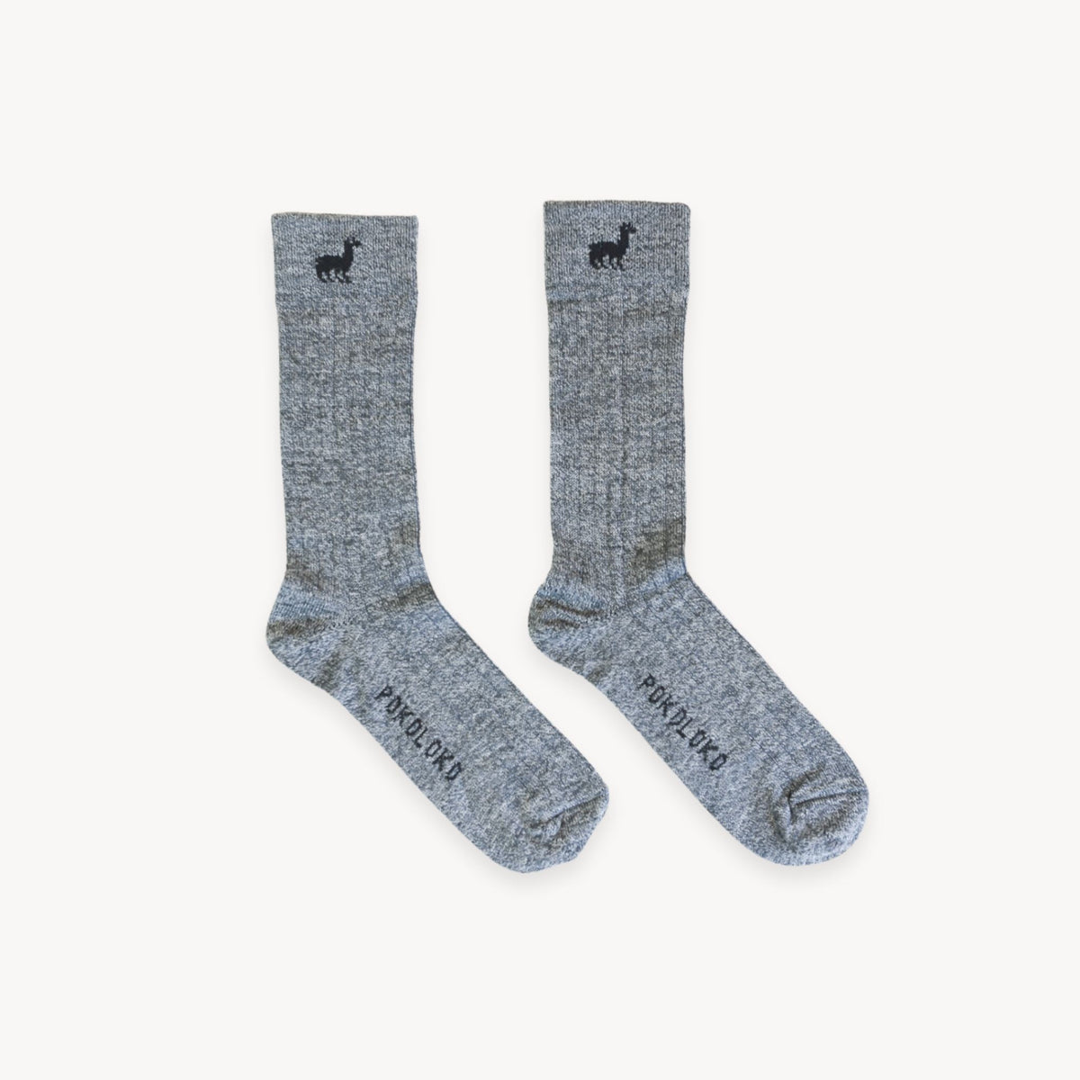 Chaussettes Everyday en mélange d’alpaga – Granite – Pokoloko