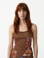 Camisole Morganne chocolat floral