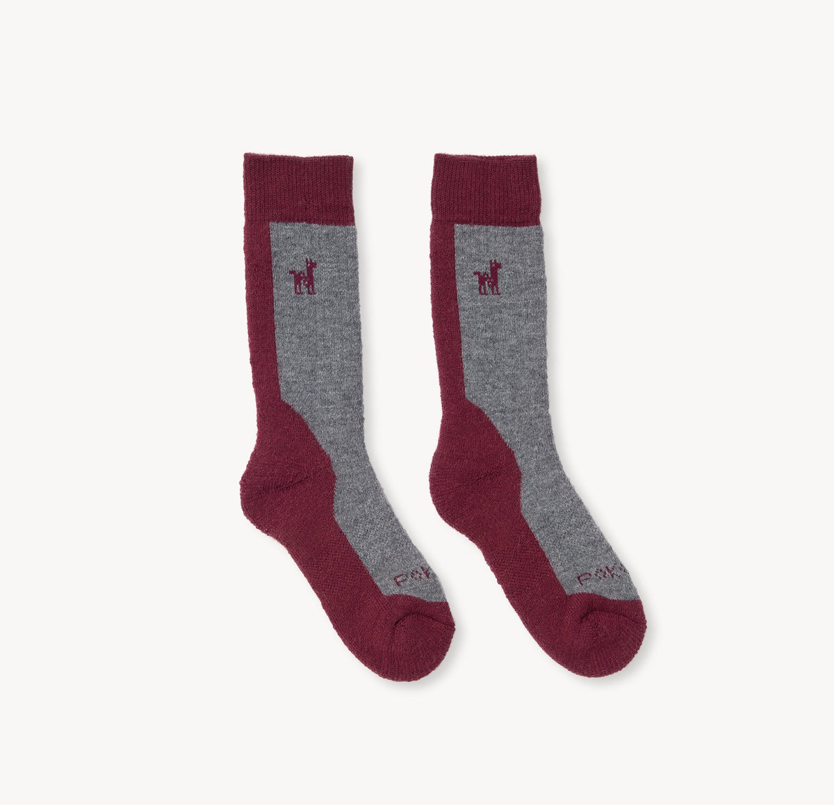 Chaussettes Hiker en mélange d’alpaga – Betterave – Pokoloko