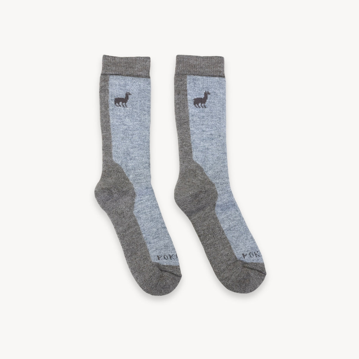 Chaussettes Hiker en mélange d’alpaga – Grège – Pokoloko