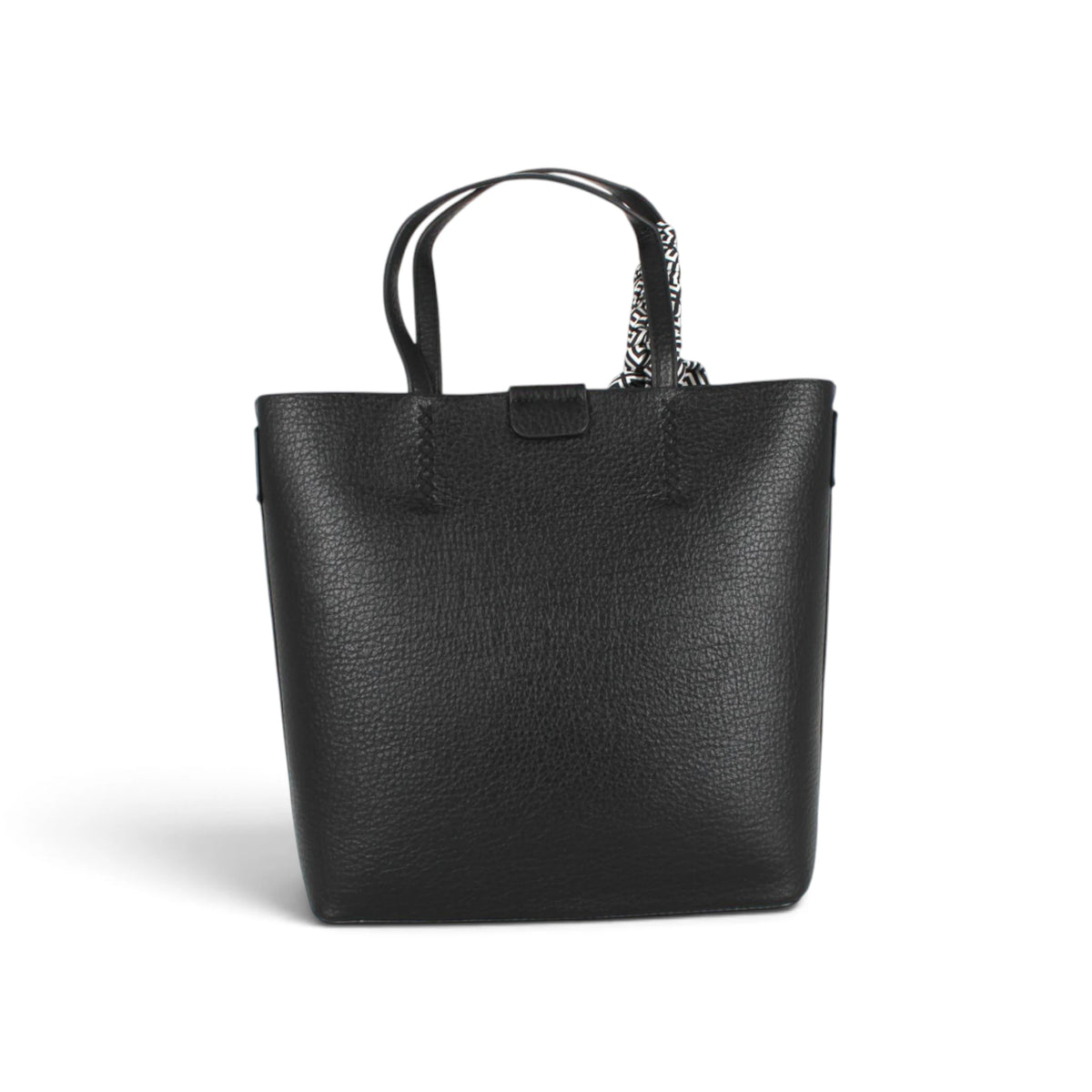 Sac cabas noir, vue de dos