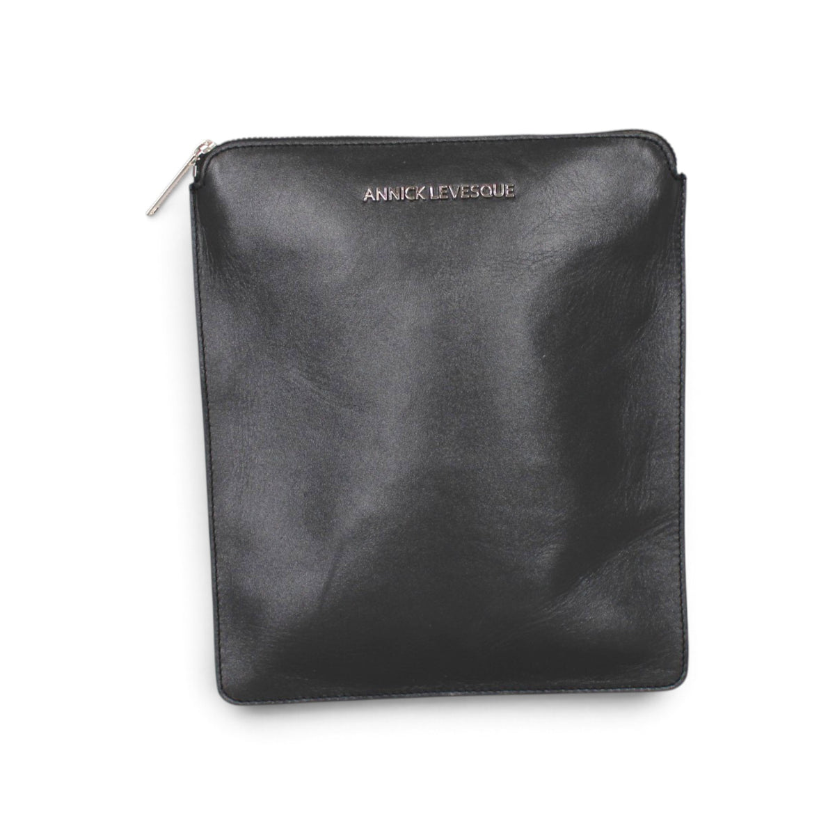 Sac à bandoulière Stella en cuir noir – vue du modèle