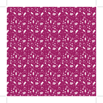 Dos du linge de nettoyage en microfibre à motif de bleuets