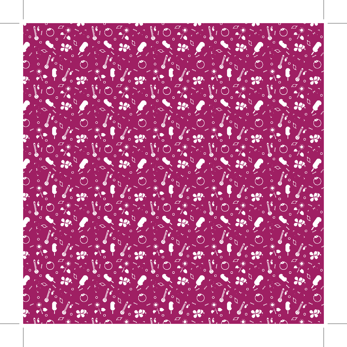 Dos du linge de nettoyage en microfibre à motif de bleuets
