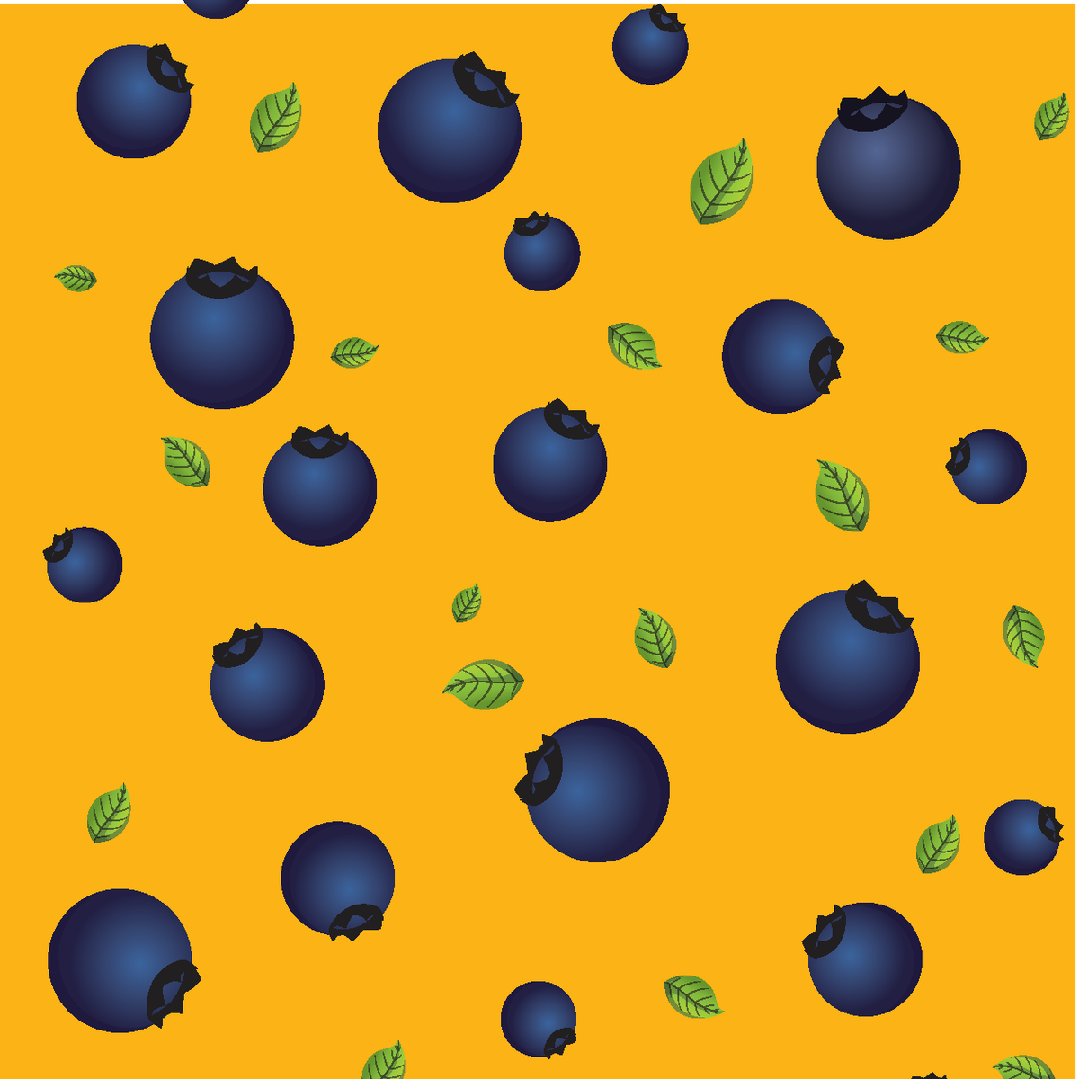 Dos du linge de nettoyage en microfibre à motif de bleuets