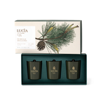 Coffret de trois bougies Pin Douglas de Lucia