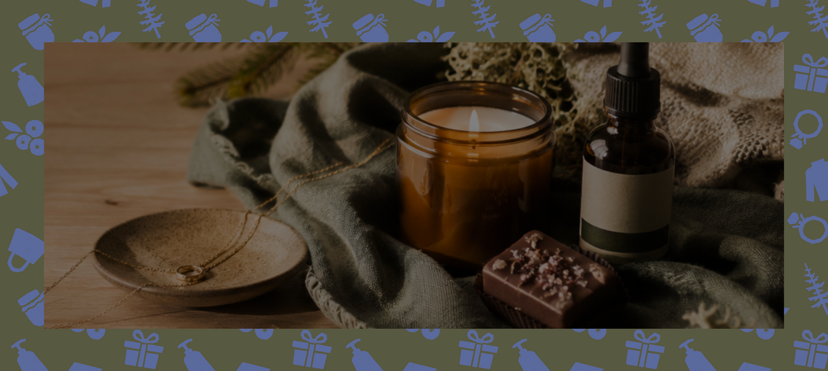 À propos de Maison Taïga : bougie et produits dans un décor naturel