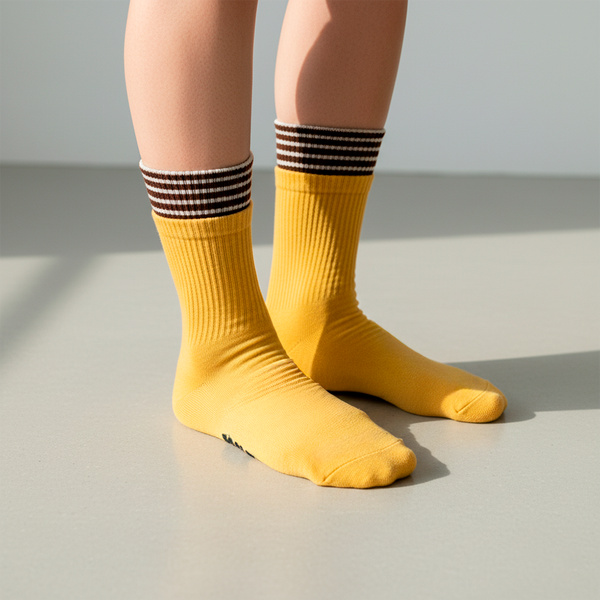 Chaussettes Mango Stripe à double revers de KNDZ