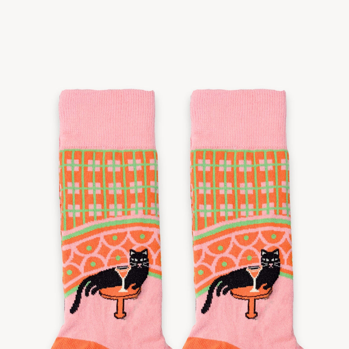 Chaussettes Cocktail Cats en coton Pima – Pokoloko