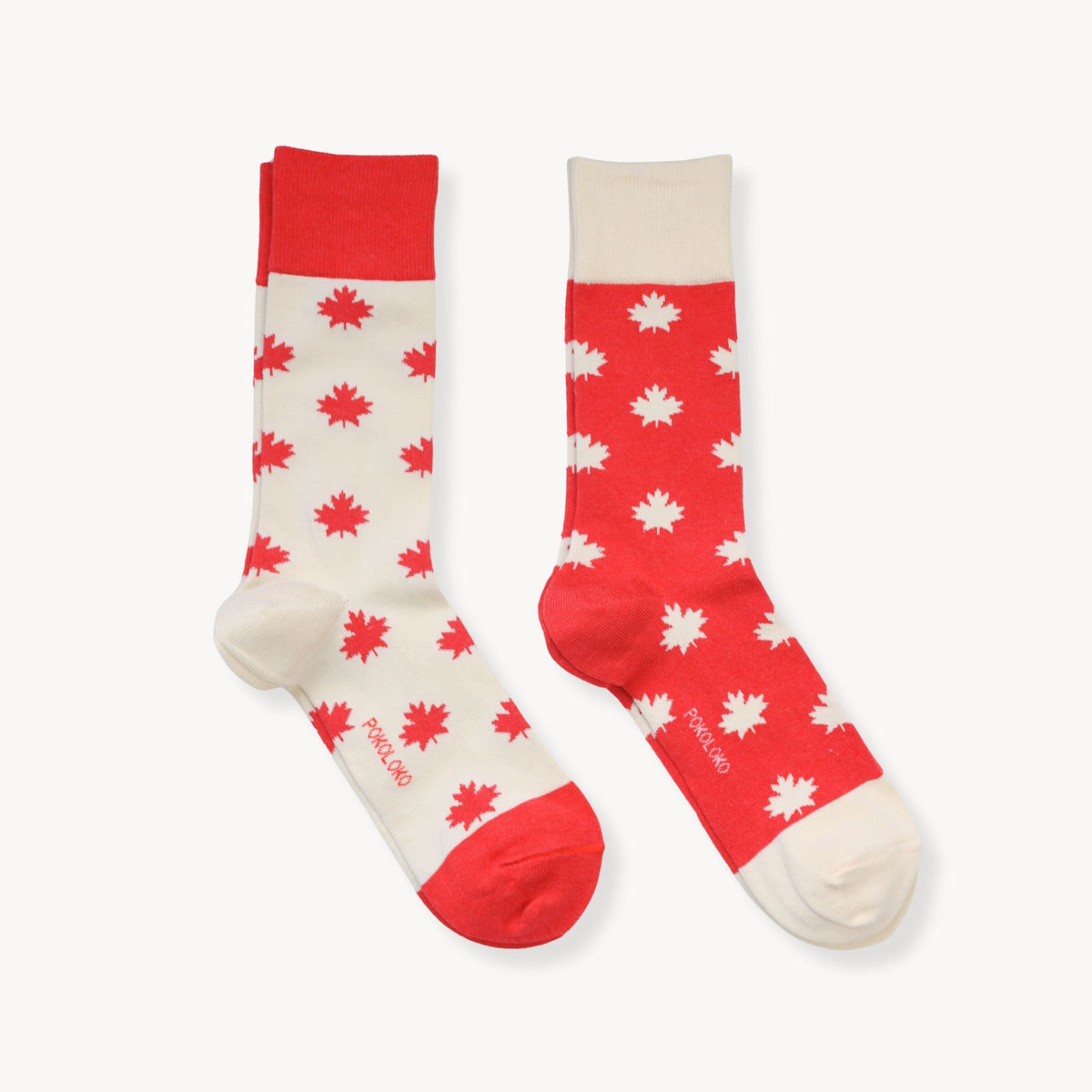Chaussettes Oh Canada en coton Pima – Ensemble de 2 paires – Pokoloko