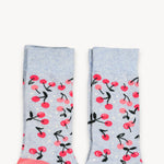 Chaussettes à motifs de cerises en coton Pima – 2 paires – Pokoloko