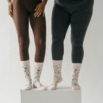 Chaussettes Champ de fleurs en coton Pima – 2 paires – Pokoloko