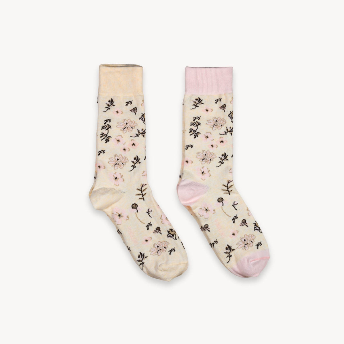 Chaussettes Champ de fleurs en coton Pima – 2 paires – Pokoloko