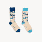 Chaussettes à motifs de sardines en coton Pima – 2 paires – Pokoloko