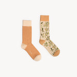 Chaussettes à motifs d’olives en coton Pima – 2 paires – Pokoloko