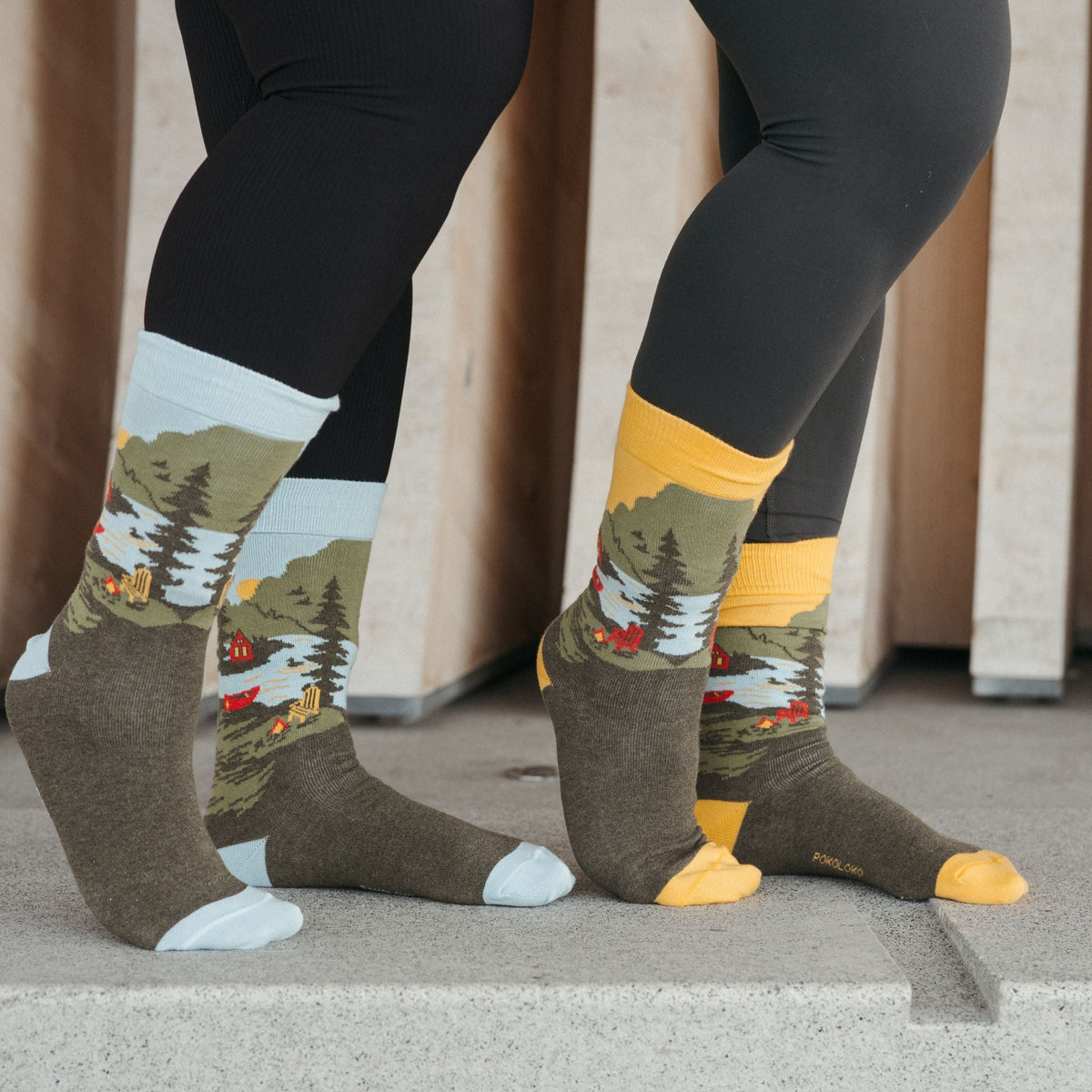 Chaussettes Cabin en coton Pima – Ensemble de 2 paires – Pokoloko