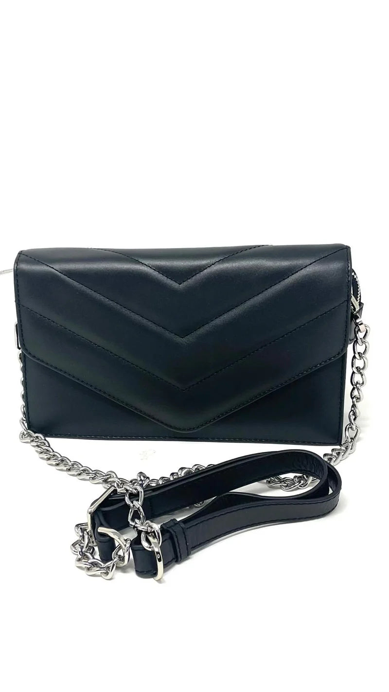 Sac à main Sandrine en cuir noir – autre vue