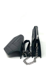 Sac à main Sandrine en cuir noir – autre vue