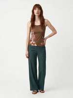 Camisole Morganne chocolat floral