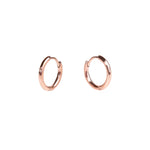 Boucles d'oreille S. Huggie rose