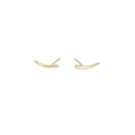 Petites boucles d’oreilles dorées en forme d’oiseaux