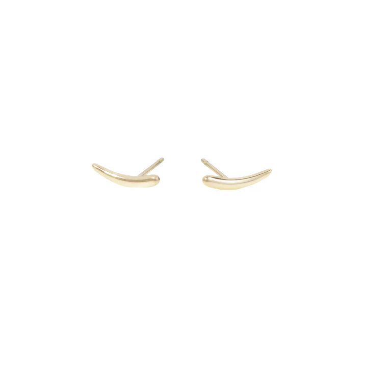 Petites boucles d’oreilles dorées en forme d’oiseaux