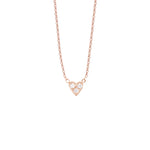 Collier Coeur Juliette rose