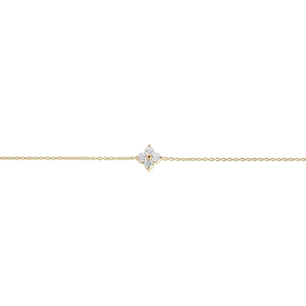 Bracelet fin doré avec motif étoilé