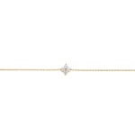 Bracelet fin doré avec motif étoilé