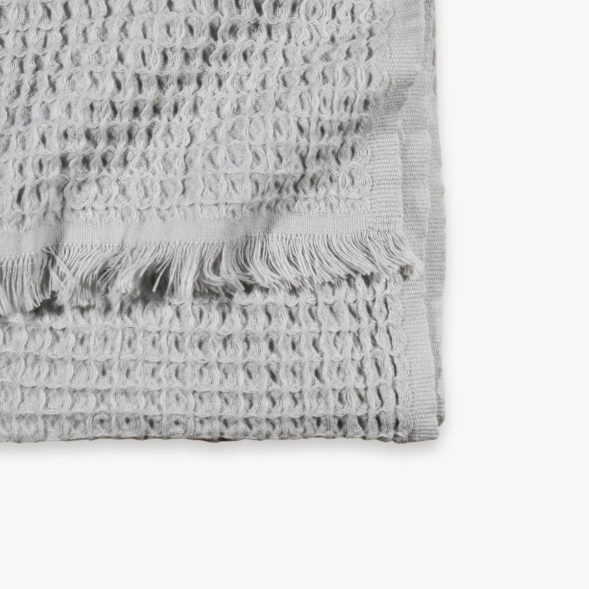 Serviette French Waffle – Gris soie – Pokoloko