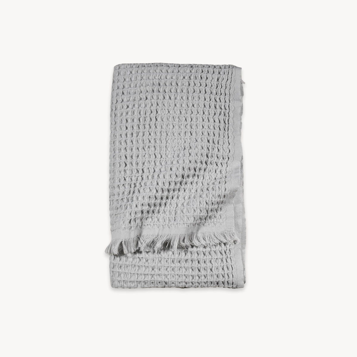Serviette French Waffle – Gris soie – Pokoloko