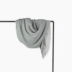 Jeté Crinkle doublé en molleton – Charbon et gris – Pokoloko