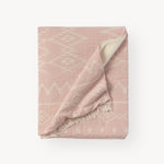 Jeté Atlas doublé en molleton – Rose pastel – Pokoloko